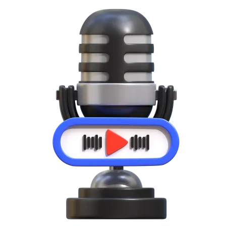 Reproducir podcast  3D Icon