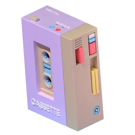 Reproductor de casetes  3D Icon