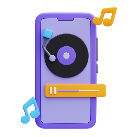 Reproductor de música  3D Icon