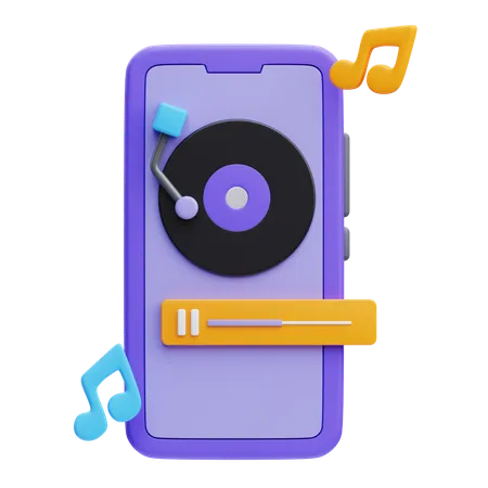 Reproductor de música  3D Icon