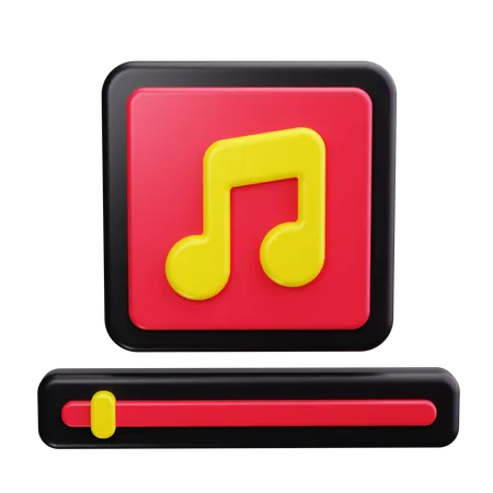 Reproductor de música  3D Icon