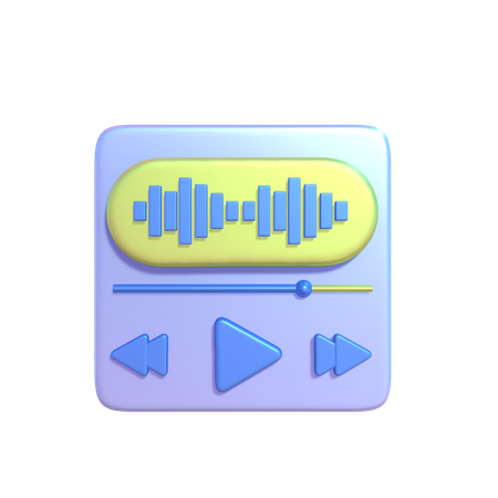 Reproductor de música  3D Icon