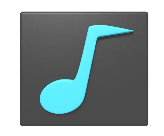 Reproductor de música  3D Icon