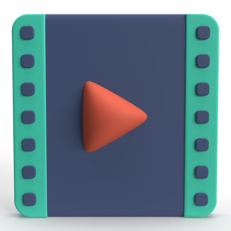 Reproductor de video  3D Icon