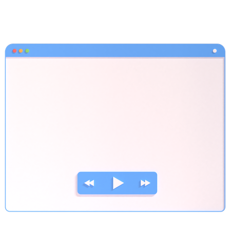 Reproductor de video  3D Icon
