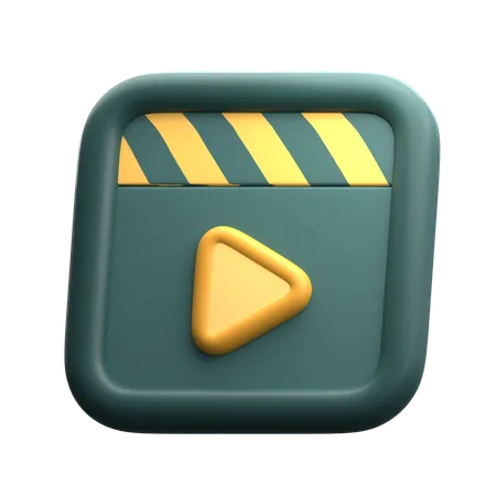 Reproductor de video  3D Icon