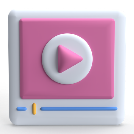 Reproductor de video  3D Icon