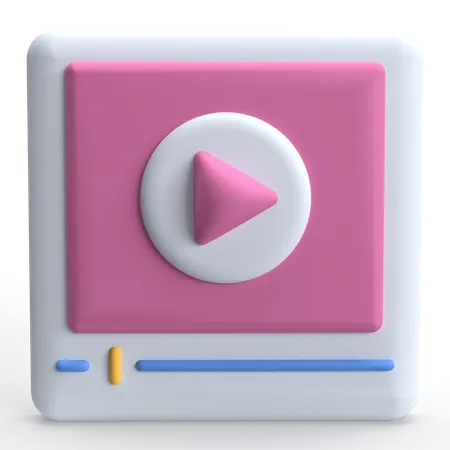 Reproductor de video  3D Icon