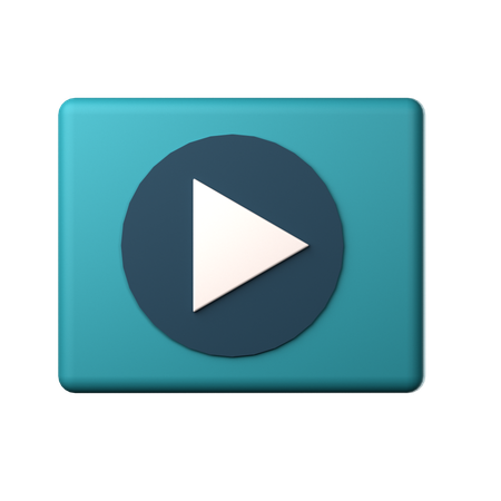 Reproductor de video  3D Icon