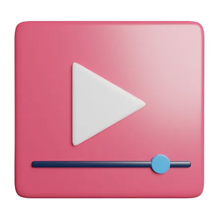 Reproductor de video  3D Icon