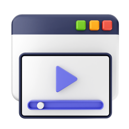 Reproductor de video  3D Icon