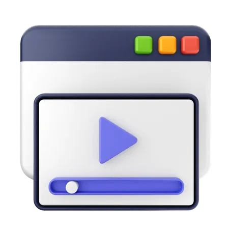 Reproductor de video  3D Icon