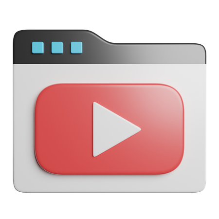 Reproductor de video  3D Icon