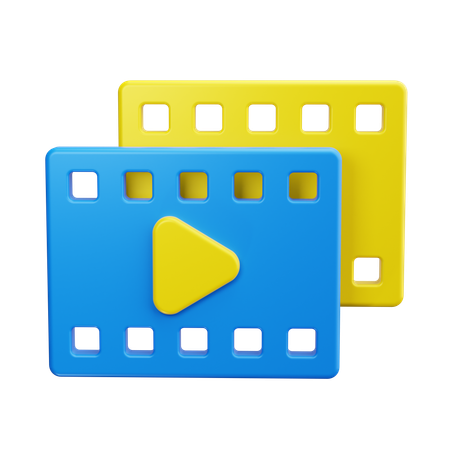 Reproductor de video  3D Icon