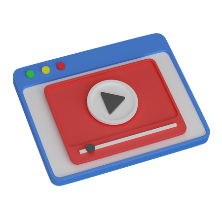 Reproductor de video  3D Icon