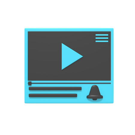 Reproductor de video  3D Icon