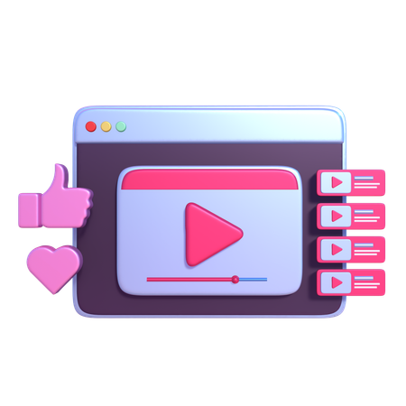Reproductor de video  3D Icon