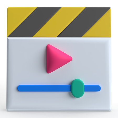 Reproductor de video  3D Icon