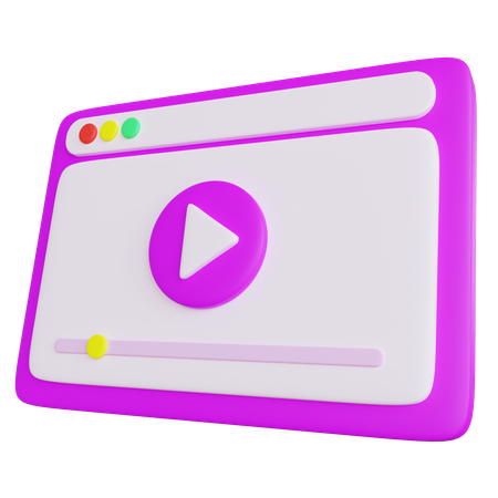 Reproductor de video  3D Icon