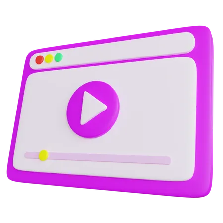 Reproductor de video  3D Icon