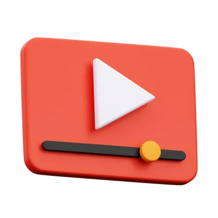 Reproductor de video  3D Icon