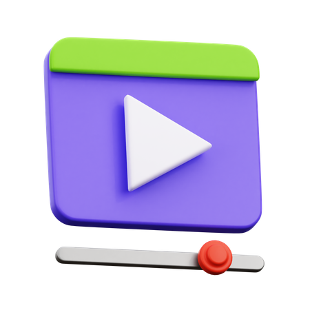 Reproductor de video  3D Icon