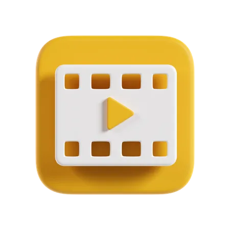 Reproductor de video  3D Icon