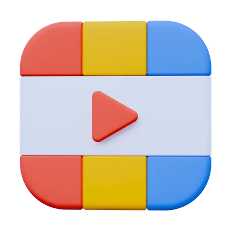 Reproductor de video  3D Icon