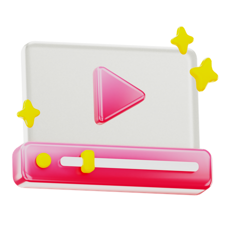 Reproductor de video  3D Icon