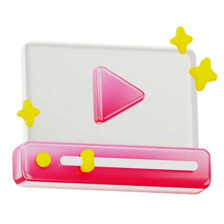 Reproductor de video  3D Icon