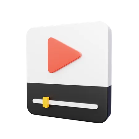 Reproductor de video  3D Icon