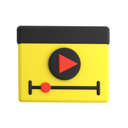 Reproductor de video  3D Icon