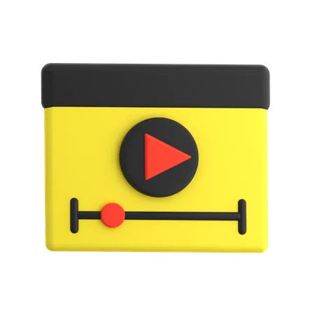 Reproductor de video  3D Icon