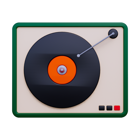 Reproductor de vinilo  3D Icon