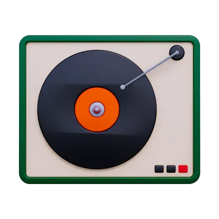 Reproductor de vinilo  3D Icon