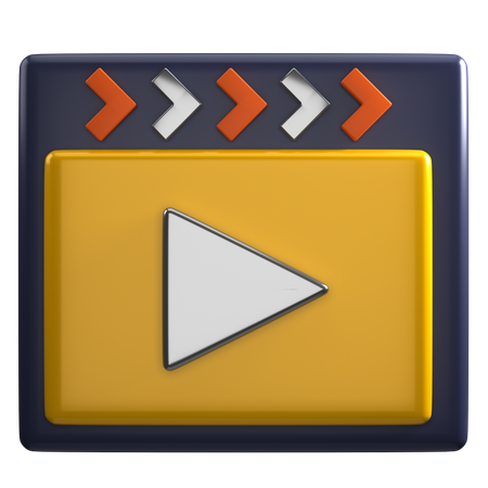 Reproductor multimedia  3D Icon