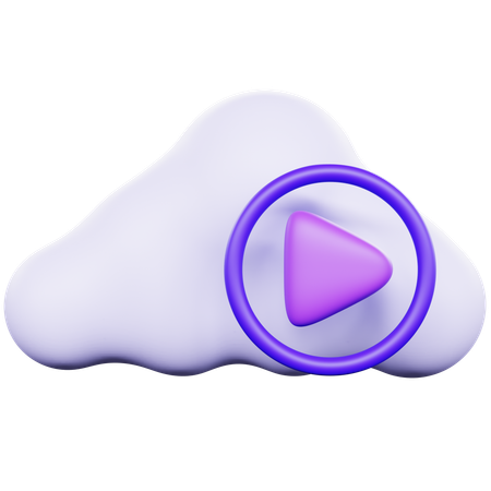 Reproductor multimedia basado en la nube  3D Icon