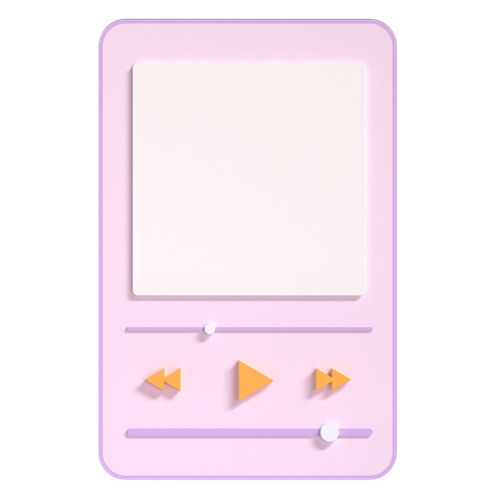 Reprodutor de música  3D Icon