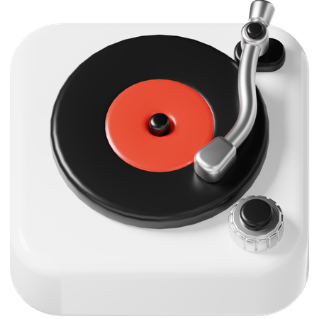 Reprodutor de música  3D Icon
