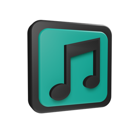 Reprodutor de música  3D Icon