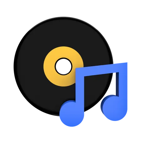 Reprodutor de música  3D Icon