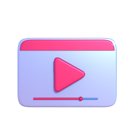 Reprodutor de vídeo  3D Icon