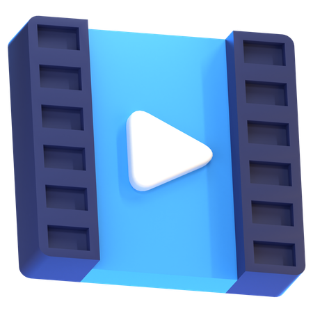 Reprodutor de vídeo  3D Icon