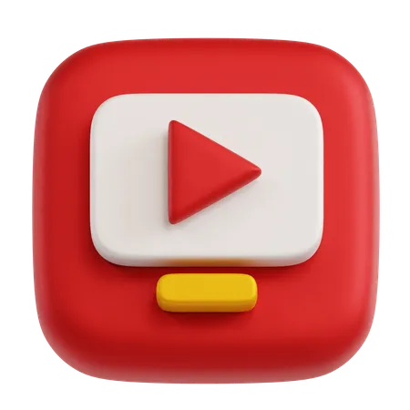 Reprodutor de vídeo  3D Icon