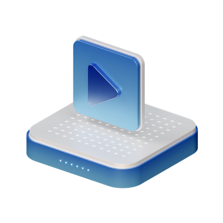 Reprodutor de vídeo  3D Icon