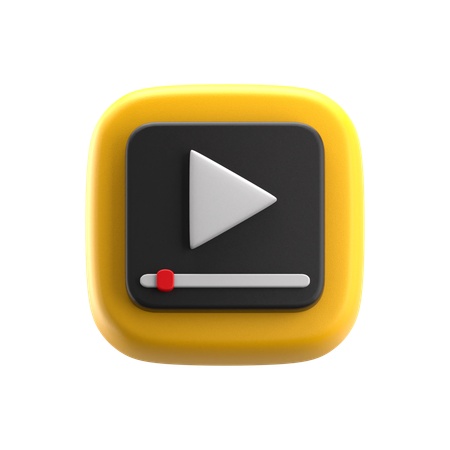 Reprodutor de vídeo  3D Icon