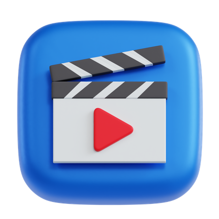 Reprodutor de vídeo  3D Icon