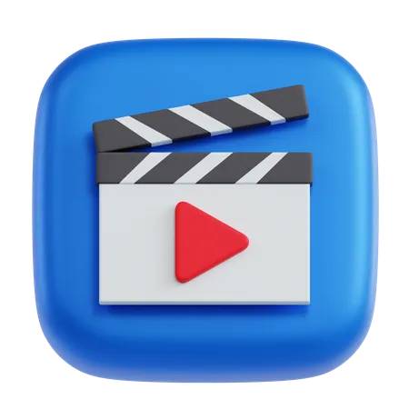 Reprodutor de vídeo  3D Icon