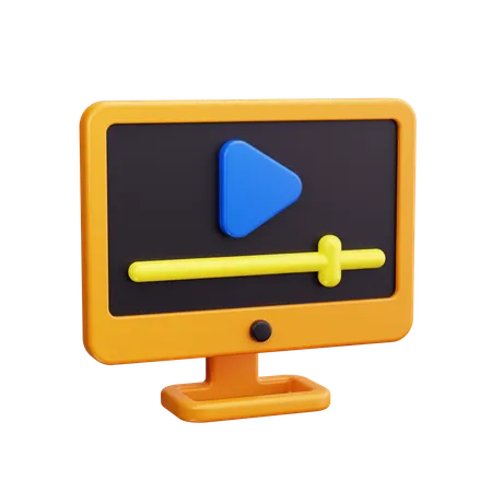 Reprodutor de vídeo  3D Icon