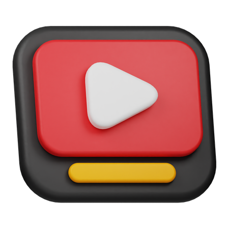 Reprodutor de vídeo  3D Icon